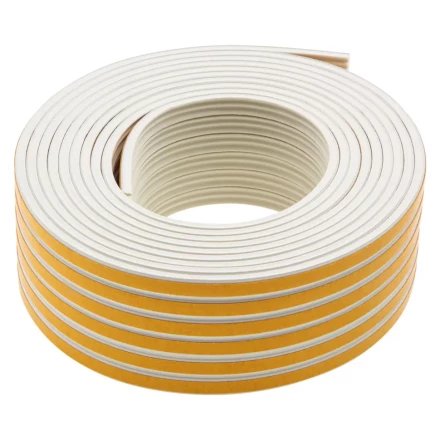 Уплотнитель резиновый, 24 м, профиль "E", белый Сибртех 88905 купить в Надыме