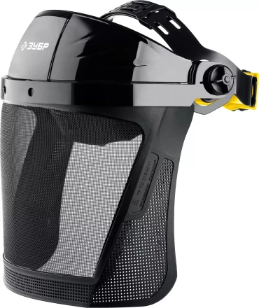 ЗУБР СЕКТОР-С, экран из мелкоячеистой сетки 190 х 339 мм, с храповиком, защитный лицевой щиток, Профессионал (110851) купить в Надыме