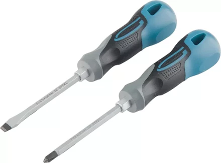 Набор отвёрток комбинированный 2 шт,S2 трехкомпонентная рукоятка GROSS 12168 купить в Надыме