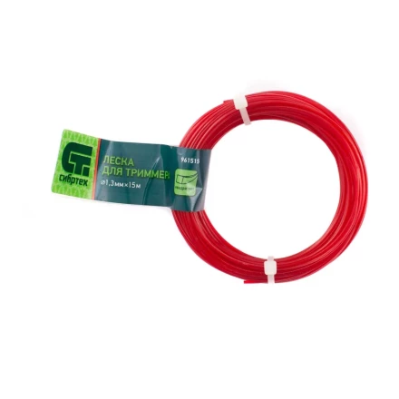 Леска для триммера квадратная, 1.3 мм х 15 м, Россия Сибртех 961515 купить в Надыме
