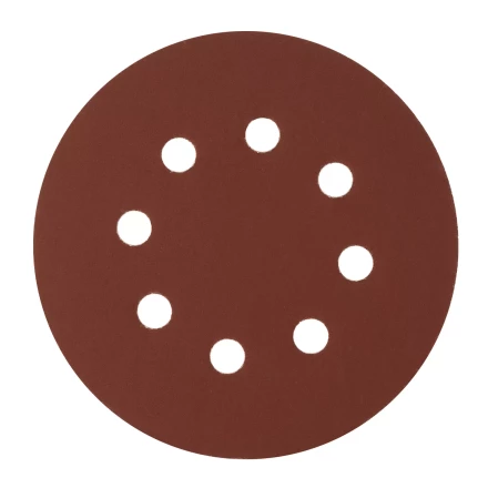 Круг абразивный на ворсовой подложке под "липучку", перфорированный, P 600, 125 мм, 5 шт Сибртех 738167 купить в Надыме
