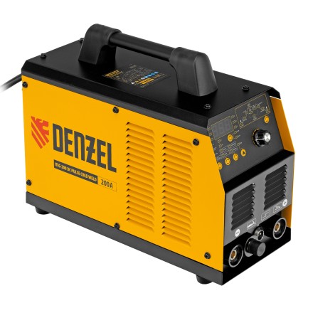 Аппарат инвертор. аргонодуговой сварки ITIG-200 DС Pulse Cold Weld, 200 А, ПВ 60%// Denzel 94329 купить в Надыме