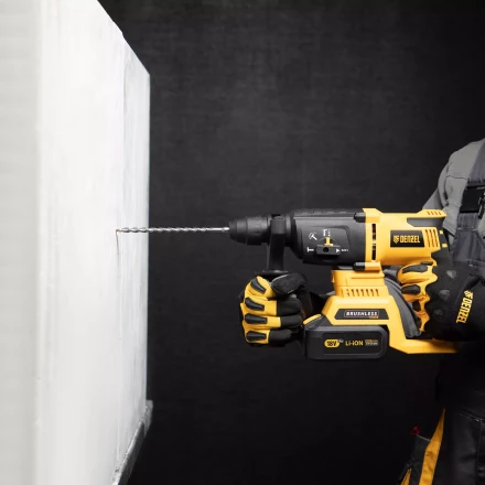 Бур по бетону Denzel, 6 x 210 мм, двойная спираль, три пылеотводящие кромки, 705007 купить в Надыме