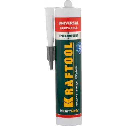 Клей монтажный KRAFTOOL KraftNails Premium KN-601, универсальный, для наружных и внутренних работ, 310мл 41341_z01 купить в Надыме