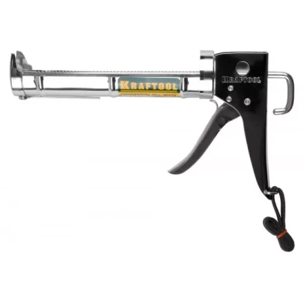 Пистолет для герметика KRAFTOOL "C-Kraft" 06671, полукорпусной, хромированный, 320мл 06671_z01 купить в Надыме