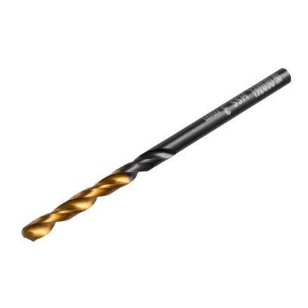 Сверло по металлу, 3 мм, HSS-Tin, Golden Tip, 10 шт. Denzel 717205 купить в Надыме