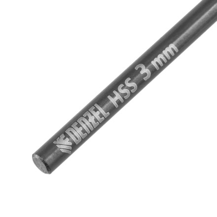 Сверло по металлу, 3 мм, HSS-Tin, Golden Tip, 10 шт. Denzel 717205 купить в Надыме