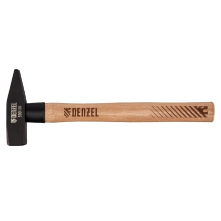 Молоток слесарный, 500 г Denzel, кованый квадратный боек, буковая рукоятка, 10429 купить в Надыме