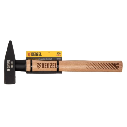 Молоток слесарный, 500 г Denzel, кованый квадратный боек, буковая рукоятка, 10429 купить в Надыме