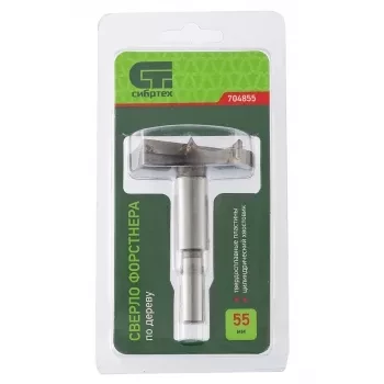 Сверло Форстнера по дереву 53 мм цилиндрический хвостовик СИБРТЕХ 704853 купить в Надыме