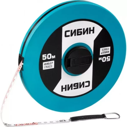 Мерная лента СИБИН фиберглассовая, 50м 34154-50 купить в Надыме