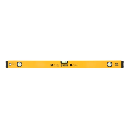 Уровень алюминиевый Denzel 33692, магнит, фрезерованный, 3 глазка (1 зеркал.), 0,5 мм/м, 800 мм купить в Надыме