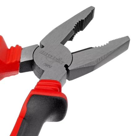 Плоскогубцы комбинированные Matrix, 200 мм, хром-ванадий, двухкомпонентные рукоятки, 17092 купить в Надыме