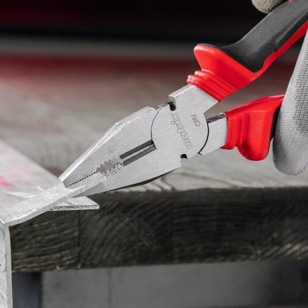 Плоскогубцы комбинированные Matrix, 200 мм, хром-ванадий, двухкомпонентные рукоятки, 17092 купить в Надыме