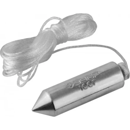 Отвес ЗУБР "МАСТЕР" строительный со шнуром, в пластиковом контейнере,100 г 0636-100_z01 купить в Надыме