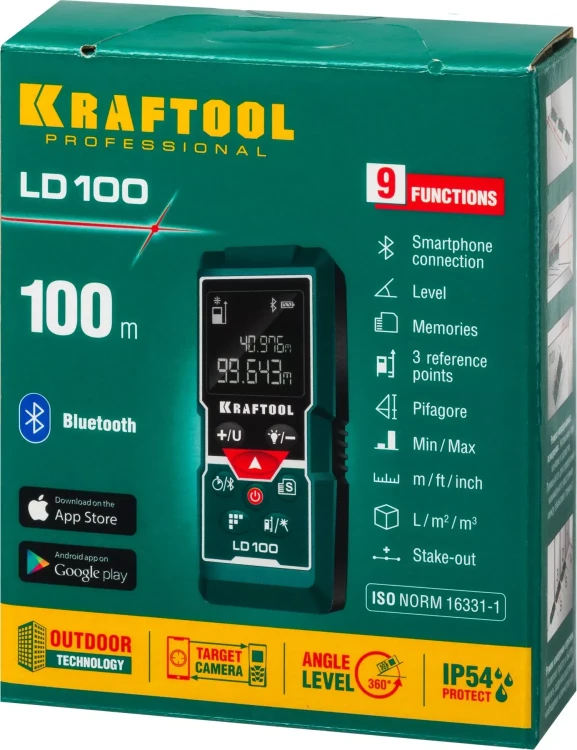 Дальномер лазерный LD-100, 100м 34765 купить в Надыме