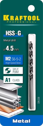 Сверла по металлу HSS-G Оберон 29651-4.5 купить в Надыме