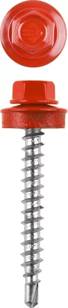 Саморезы ЗУБР окраш., RAL 3003 рубин.-красн., для крепл. кров. матер. к дерев. обреш., 4.8x60мм, 200шт 4-300315-48-060-3003 купить в Надыме