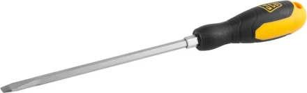 Отвертка JCB, хромомолибденовая сталь S2, двухкомпонентная рукоятка, магнитный наконечник, SL 8х200мм JSD018 купить в Надыме