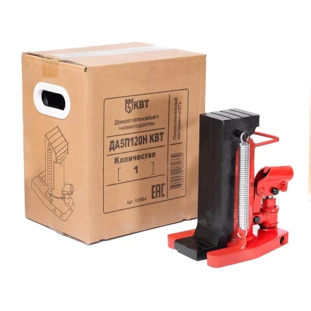 Домкрат автономный с низким подхватом КВТ ДА-5П120Н усилием 5 т (103854) купить в Надыме