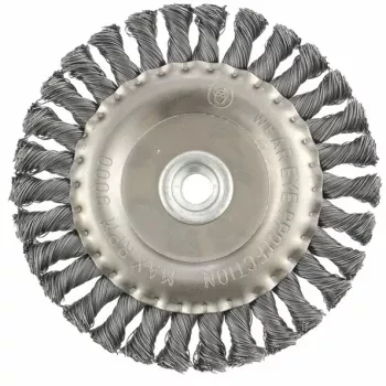 Щетка для УШМ 150 мм, М14, плоская, крученая  проволока 0,5 мм  MATRIX 74641 купить в Надыме