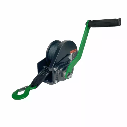 Лебедка ручная барабанная с тормозом HITCH HWB 500 500 кг лента 10 м (SZ073181) купить в Надыме