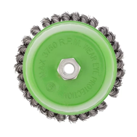 Щетка для УШМ 150 мм М14 Чашка крученая проволока 0,5 мм Сибртех 746297 купить в Надыме