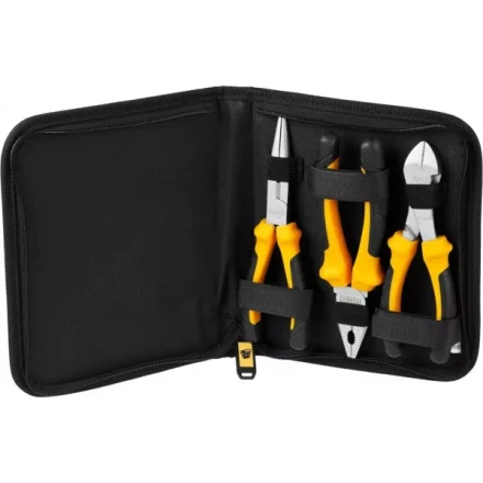 Набор JCB: Губцевый инструмент, хромированное покрытие, двухкомпонентные рукоятки, CrV cталь, 3 предм, чехол JPL016 купить в Надыме