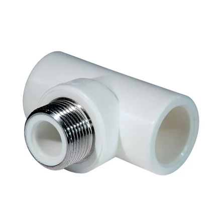 Тройник комб. PP-R НР 25мм х 3/4 белый (25/100) 45456 купить в Надыме