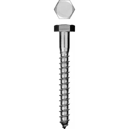 Шурупы ЗУБР "МАСТЕР" с шестигранной головкой, оцинкованные, 8x100мм, 2шт 300456-08-100 купить в Надыме