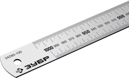 ЗУБР Про-100, длина 1.0 м, усиленная нержавеющая линейка, Профессионал (34280-100) купить в Надыме