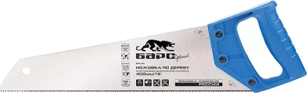 Ножовка по дереву,450 мм/18",7-8TPI,короткий зуб 2D,каленый зуб,пласт. цельнолит.рукоятка БАРС 24132 купить в Надыме