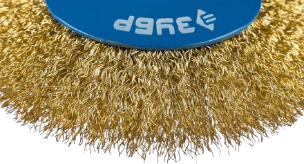 ЗУБР "ПРОФЕССИОНАЛ". Щетка коническая для УШМ, витая латунированная стальная проволока 0,3мм, 100ммхМ14 35267-100_z02 купить в Надыме