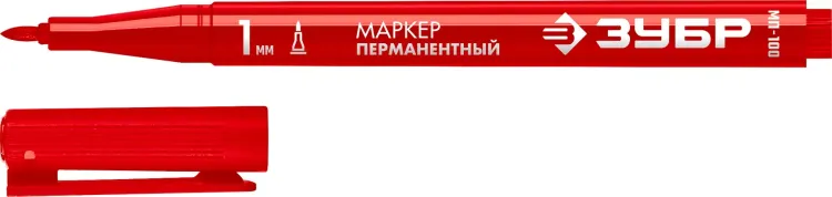 ЗУБР МП-100 красный, 1 мм перманентный маркер (06320-3) купить в Надыме