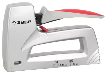 Степлер ЗУБР , пластинчатая пружина, литой корпус, 2 в 1, тип53: 6-14мм, тип 300: 16мм 31503_z01 купить в Надыме