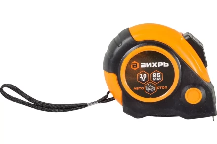 Рулетка Вихрь 10м х 25мм автостоп 73/11/1/6 купить в Надыме