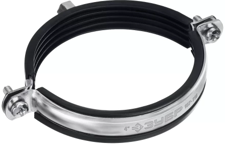 ЗУБР 4, М8/М10, цинк, 10 шт, трубный хомут с гайкой (37880-107-116) купить в Надыме