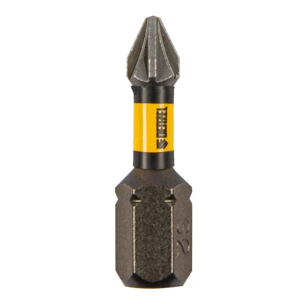 Бита IMPACT, PZ1x25 мм, лазерная обработка шлица, сталь S2, 10 шт., Е 6,3 Denzel 11686 купить в Надыме