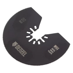 Насадка для МФИ отрезная полукруг Denzel 782301, HSS, по металлу и дереву, 80 мм х 1,2 мм, мелкий зуб