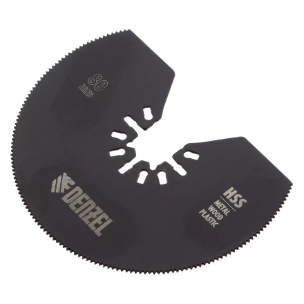 Насадка для МФИ отрезная полукруг Denzel 782301, HSS, по металлу и дереву, 80 мм х 1,2 мм, мелкий зуб купить в Надыме