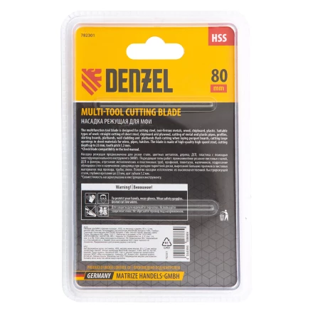 Насадка для МФИ отрезная полукруг Denzel 782301, HSS, по металлу и дереву, 80 мм х 1,2 мм, мелкий зуб купить в Надыме