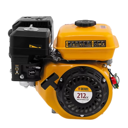 Двигатель бензиновый Denzel RX-17K, 7 л.с., 212 см3, горизонтальный вал шпонка 19 мм 95101 купить в Надыме