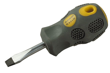 Отвертка STAYER &quot;PROFESSIONAL&quot; &quot;MAX-GRIP&quot; слесарная, Cr-V, намагниченная, SL 6,5х38мм 2580-38-6.0 G купить в Надыме