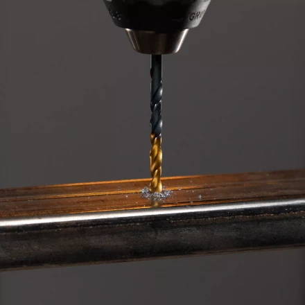 Сверло по металлу, 4 мм, HSS-Tin, Golden Tip, 10 шт. Denzel 717209 купить в Надыме