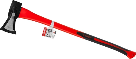 Топор- колун ЗУБР "МАСТЕР" кованый с двухкомпонентной фиберглассовой рукояткой, "ушастый", 2кг/880мм 20616-20 купить в Надыме