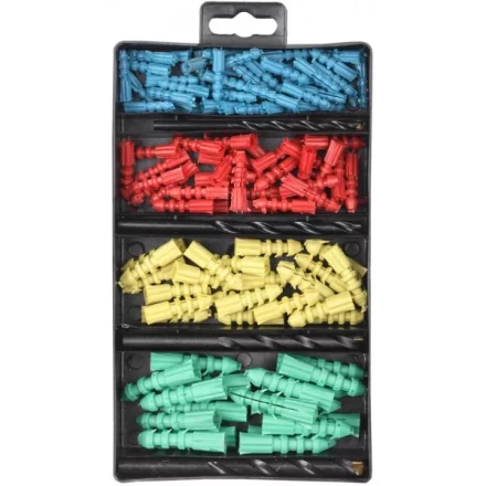 Набор ТЕВТОН Свёрла "ХОББИ" по бетону с дюбелями, 5, 6, 8, 10мм 2913-H4-120 купить в Надыме