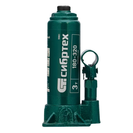 Домкрат гидравлический бутылочный Сибртех 50801, 3 т, 180-320 мм купить в Надыме