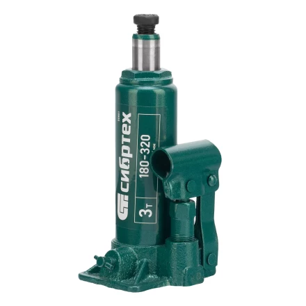 Домкрат гидравлический бутылочный Сибртех 50801, 3 т, 180-320 мм купить в Надыме