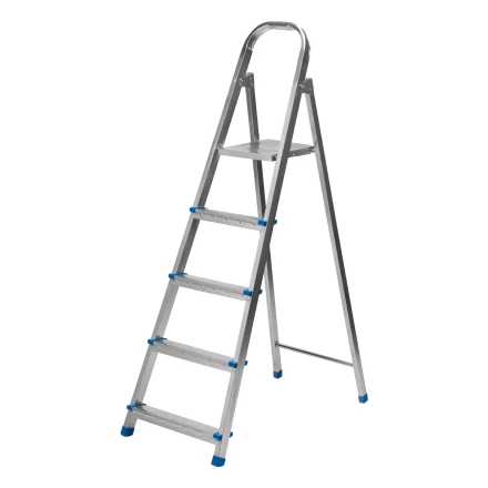 Стремянка Сибртех 97837, 5 ступеней, стальная, оцинкованная купить в Надыме