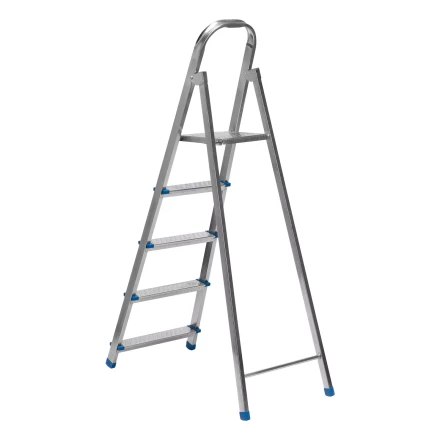 Стремянка Сибртех 97837, 5 ступеней, стальная, оцинкованная купить в Надыме